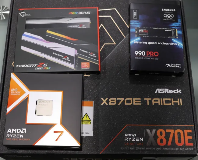 AMD Ryzen 7 9800X3D review kit