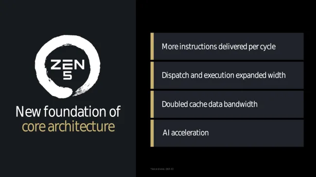 AMD Zen 5 architecture features