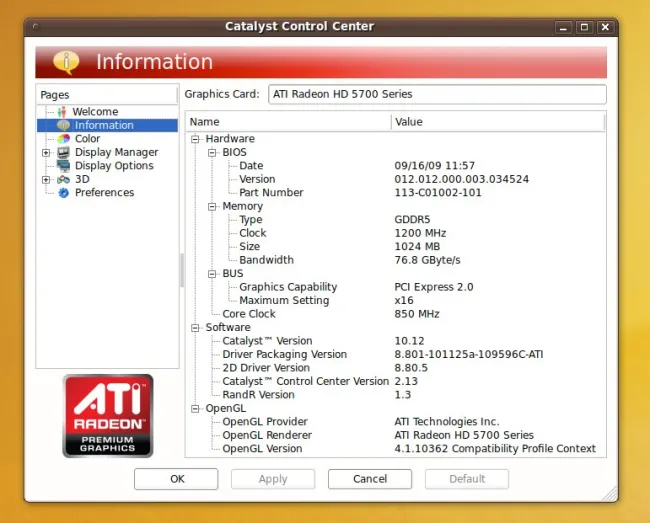 Amd radeon hd discount 5700 series driver