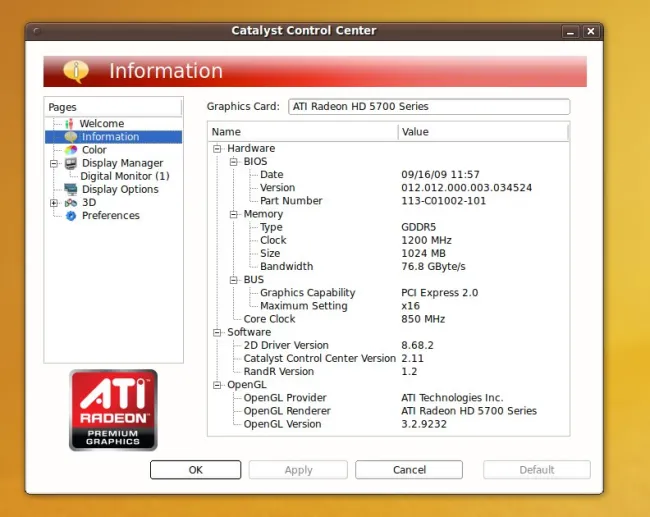 Catalyst control center discount linux