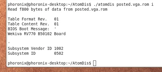 AMD Video BIOS Disassembler Released Phoronix