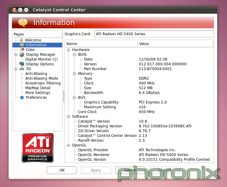 Ati hd best sale 5400 driver