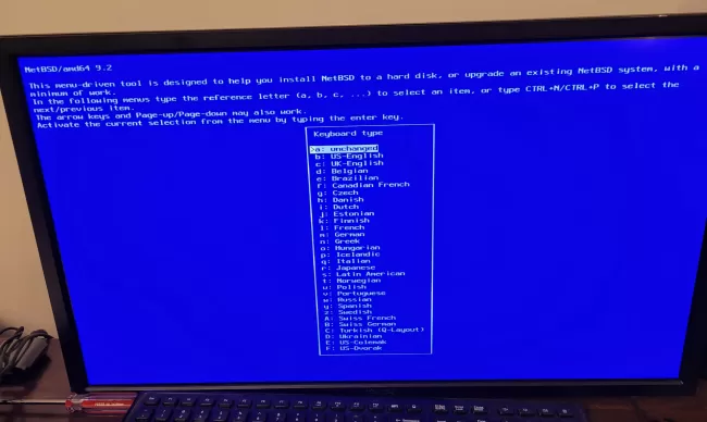 NetBSD installer