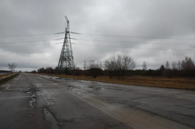 A road in Chernobyl