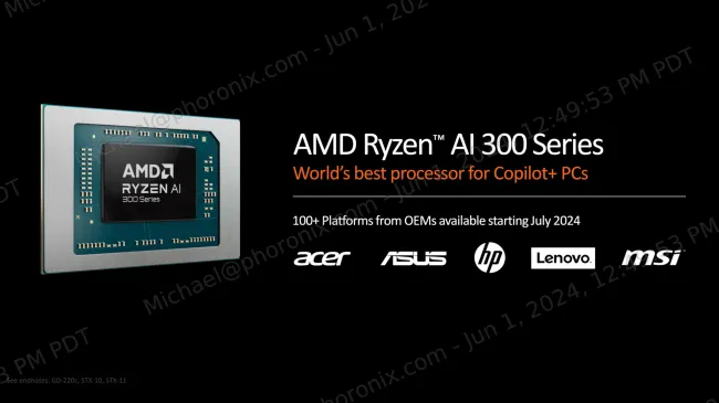 AMD Ryzen AI 300 series available in July 2024