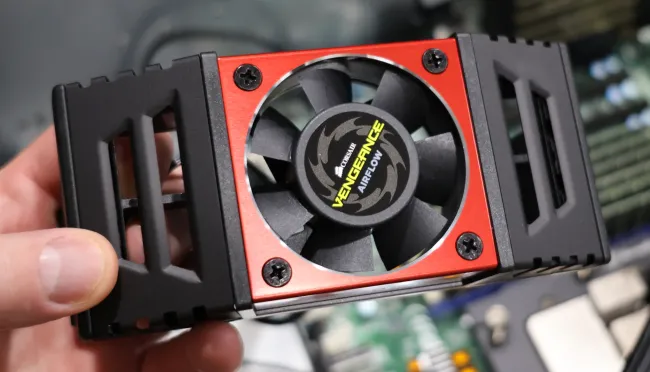 Corsair Vengeance Airflow Memory Cooling Fan top view