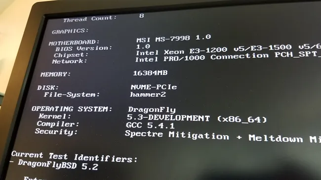 Dragonflybsd 5 3 Works Towards Performance Improvements Phoronix