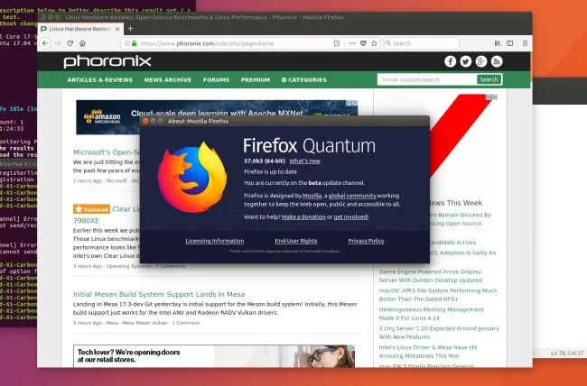 Benchmarks Show Firefox 57 Quantum Doing Well But Chrome Largely Winning Phoronix