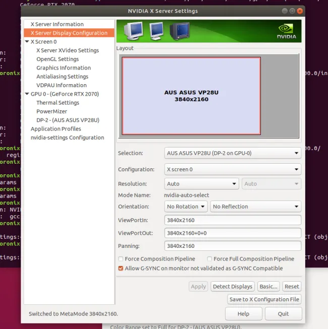 Using G SYNC Compatible On Linux With NVIDIA s 418.30 Beta Driver