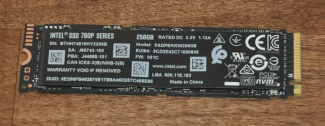 Intel Ssd 760p 256gb Nvme Ssd For 99 Usd On Linux Review Phoronix