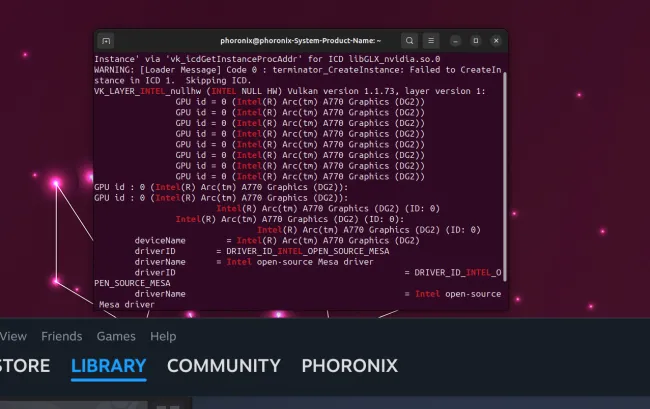Intel Arc Graphics A770 on Linux