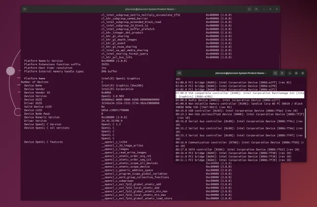 Intel Arc B580 on Linux with OpenCL support