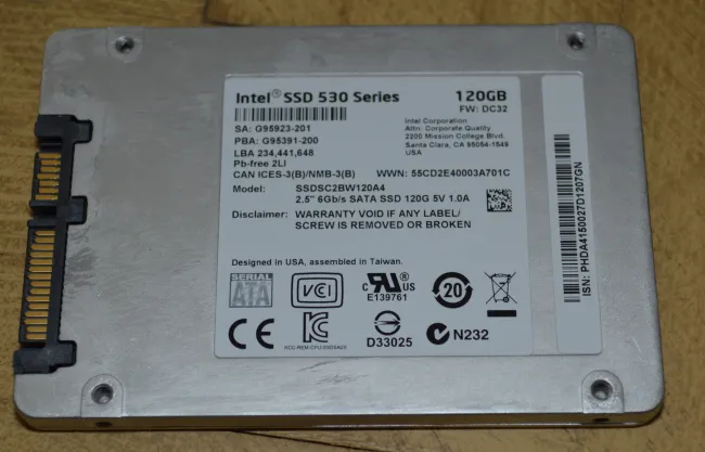 Intel ssd hot sale 530 120gb