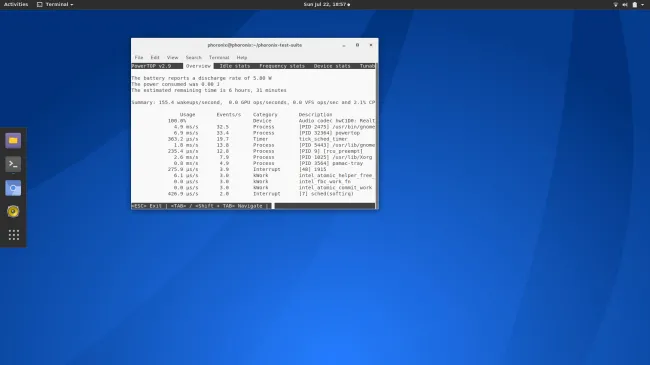 Powertop linux как использовать