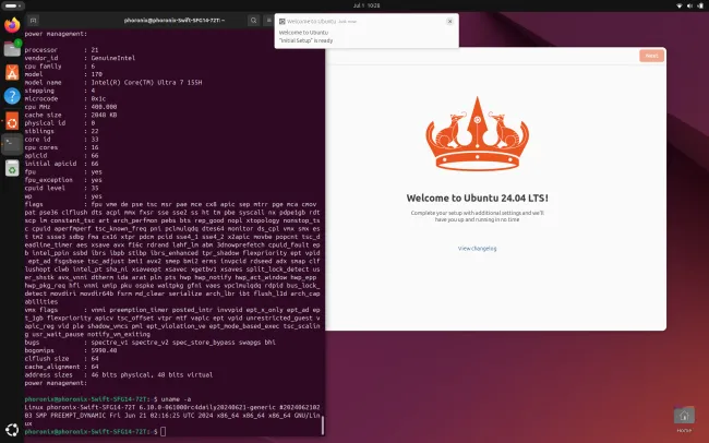 Ubuntu Meteor Lake setup