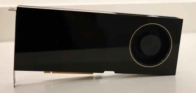 NVIDIA RTX 6000 Ada Generation graphics card with blower fan