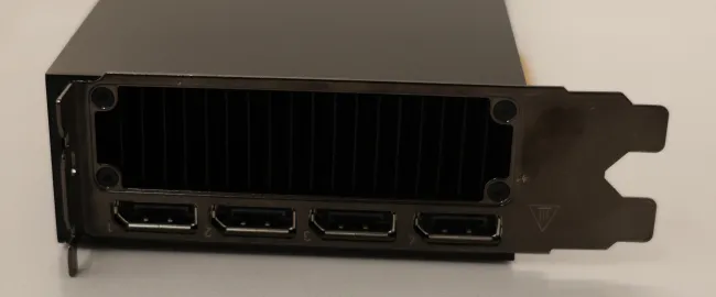 NVIDIA RTX 6000 Ada Generation DisplayPort outputs