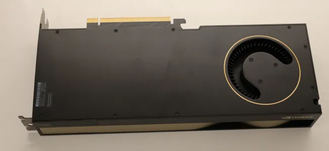 NVIDIA RTX 6000 Ada Generation top view