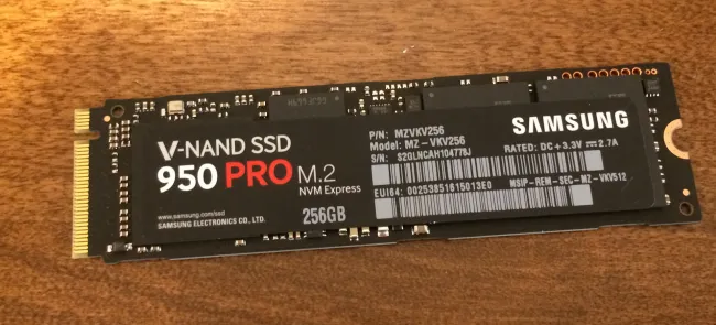 Samsung 950 sale pro nvme