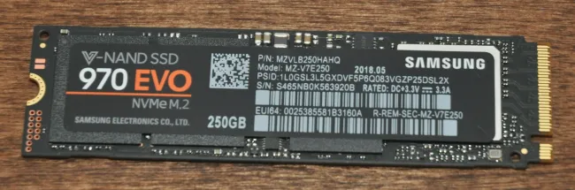 Samsung 970 evo on sale nvme