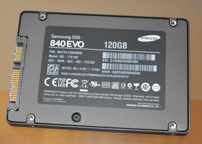 Samsung 840 hot sale ssd 120gb