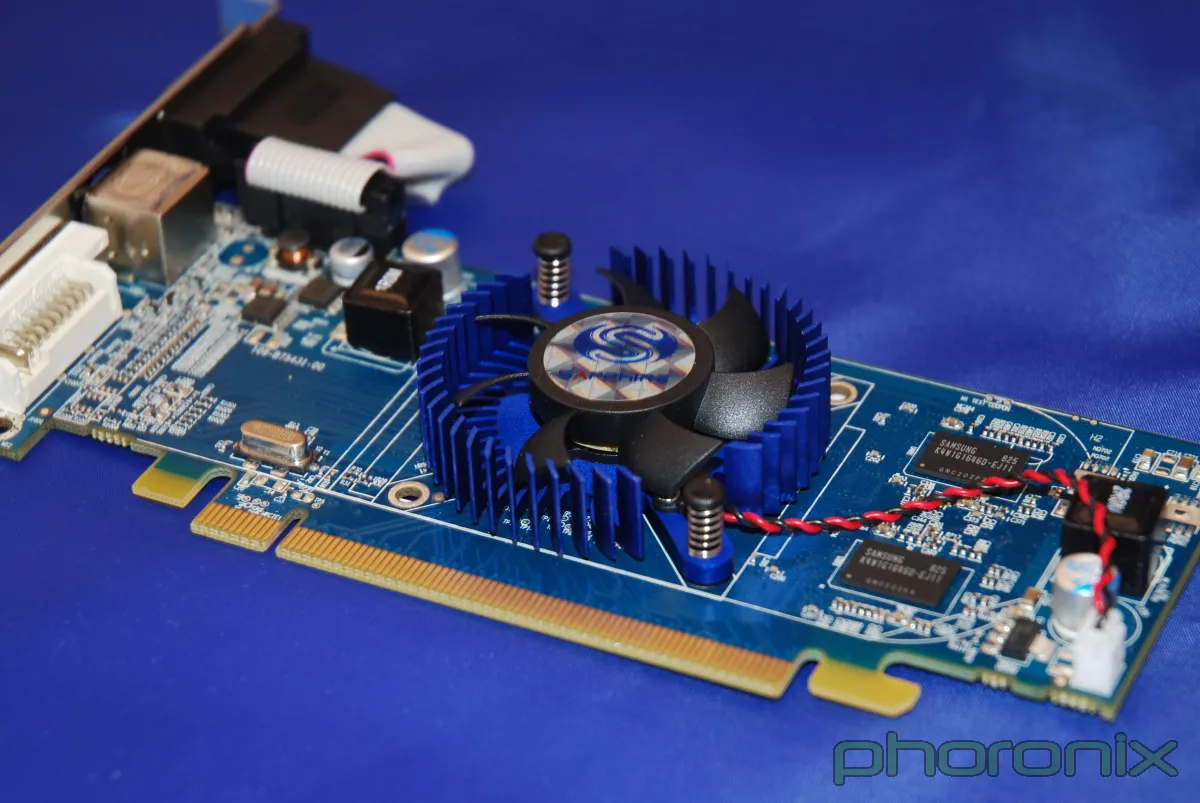 Phoronix Sapphire Radeon HD 4550 512MB Image Sapphire Hd4550 Pcie