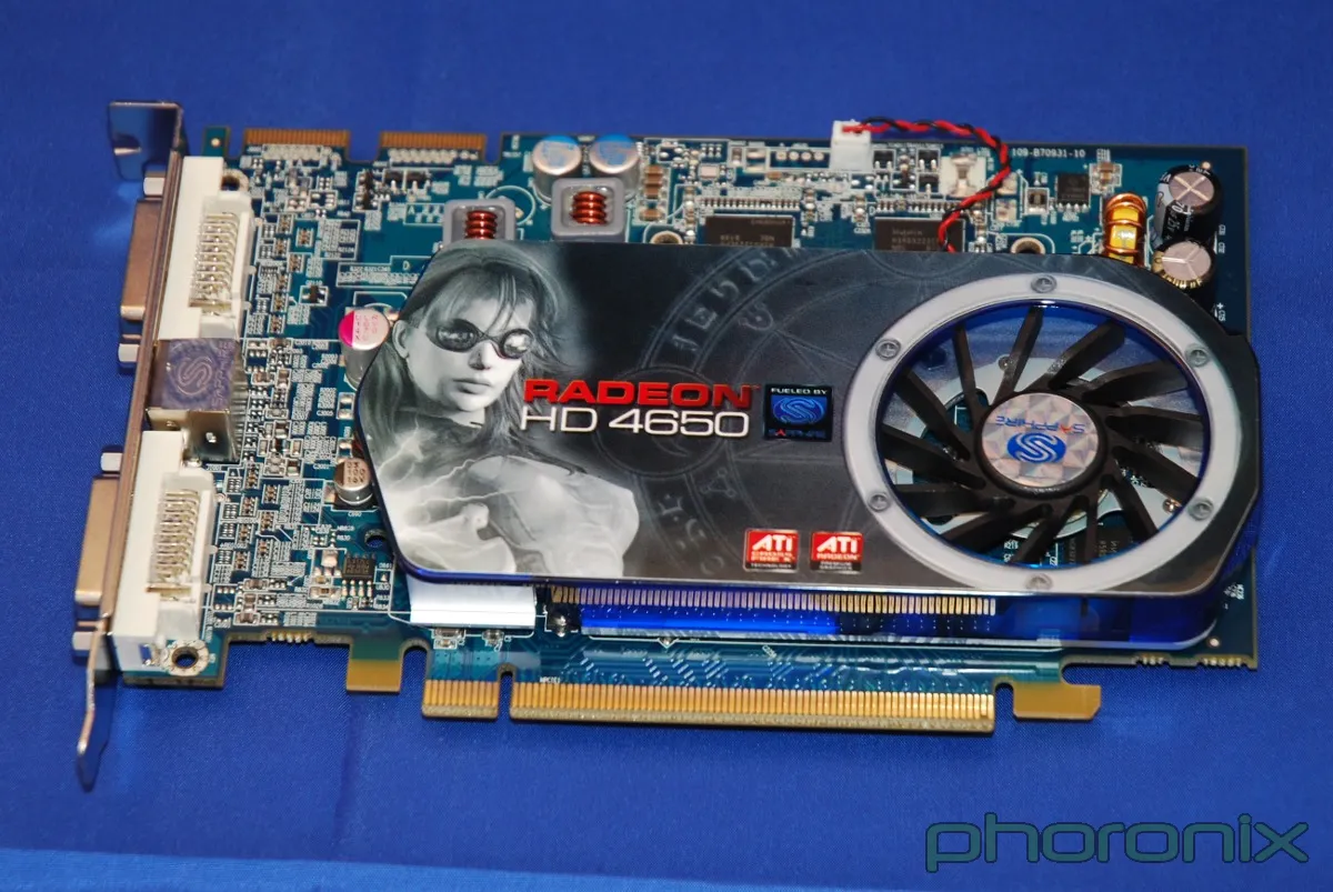 Phoronix Sapphire Radeon HD 4650 512MB OC Image Sapphire Hd4650 Gpu