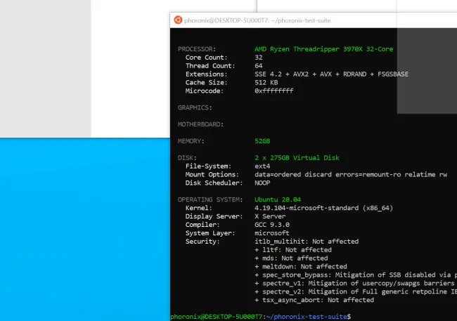 Ubuntu 20 04 Vs Windows 10 Wsl Wsl2 Performance In 170 Benchmarks Phoronix